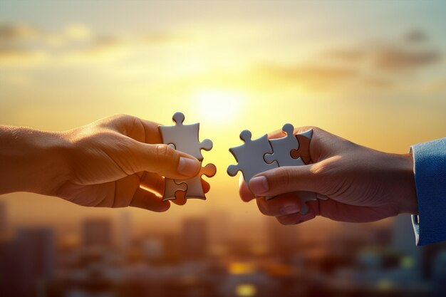 people holding puzzle