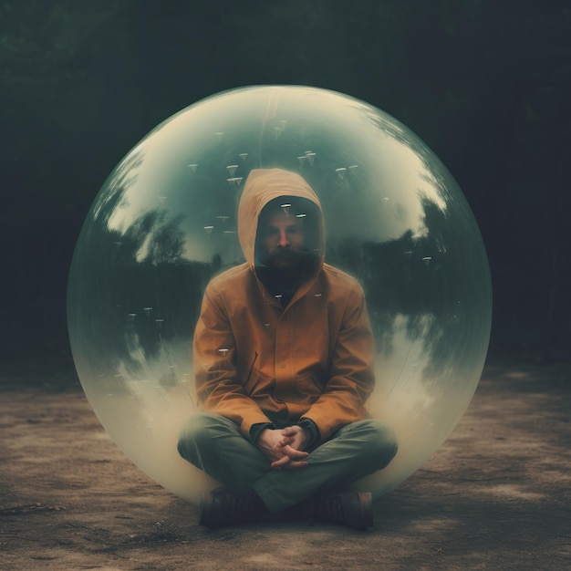 People in its personal bubble feelings and emotions