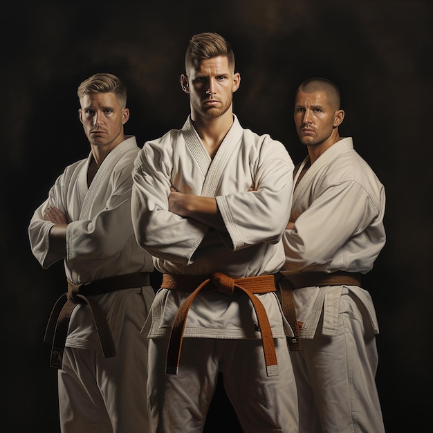 People in karate uniform