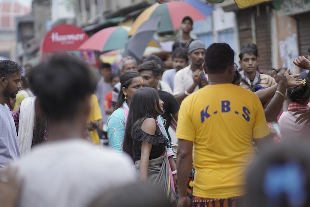 people in local market