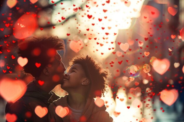 Foto le persone innamorate festeggiano il giorno di san valentino il giorno dell'amore pragma