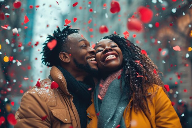 Photo people in love celebrating valentines day the day of love pragma