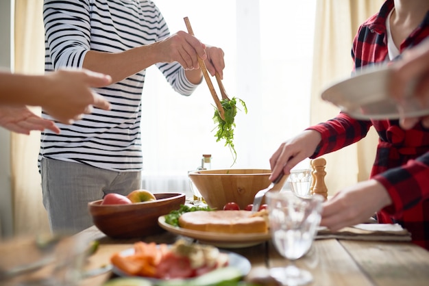 People Making Dinner Together