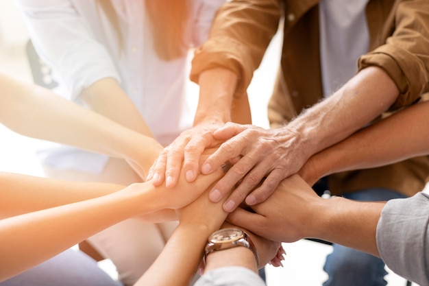 People meeting at community center