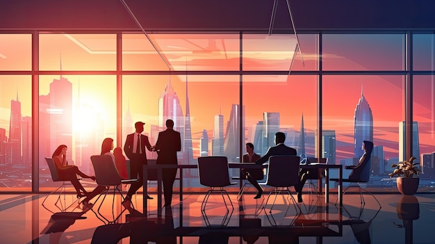 people meeting at table in office Business concept