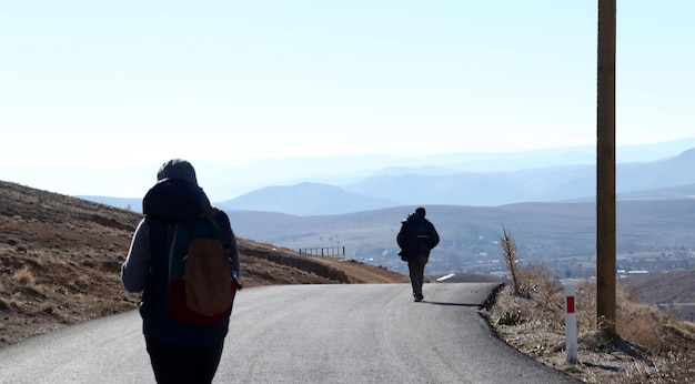 People out for a walk