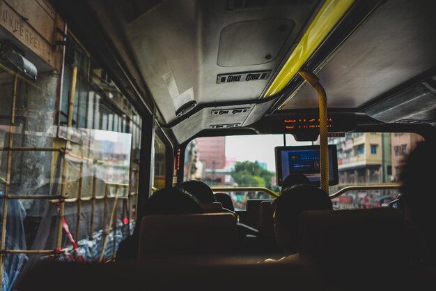 People sitting in bus