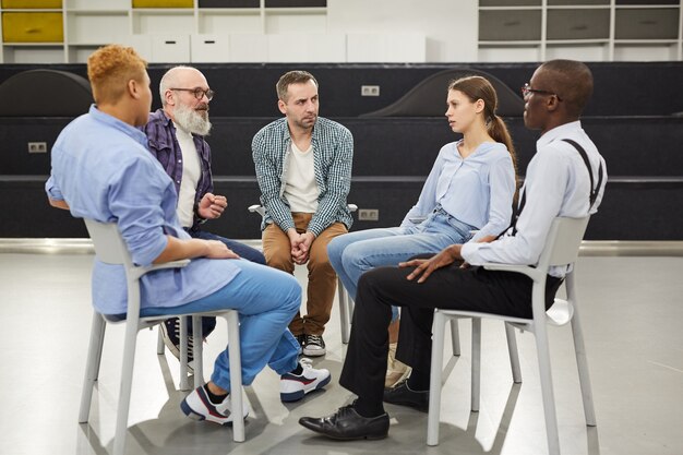 People Sitting in Circle