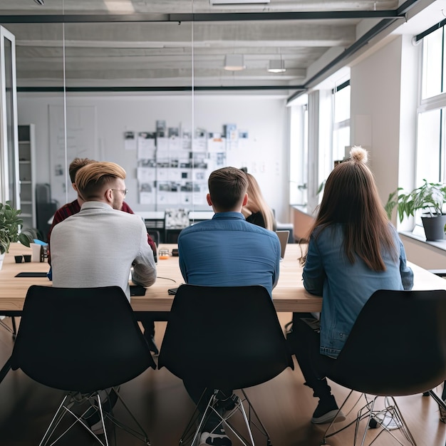 People sitting at a table in a meeting room