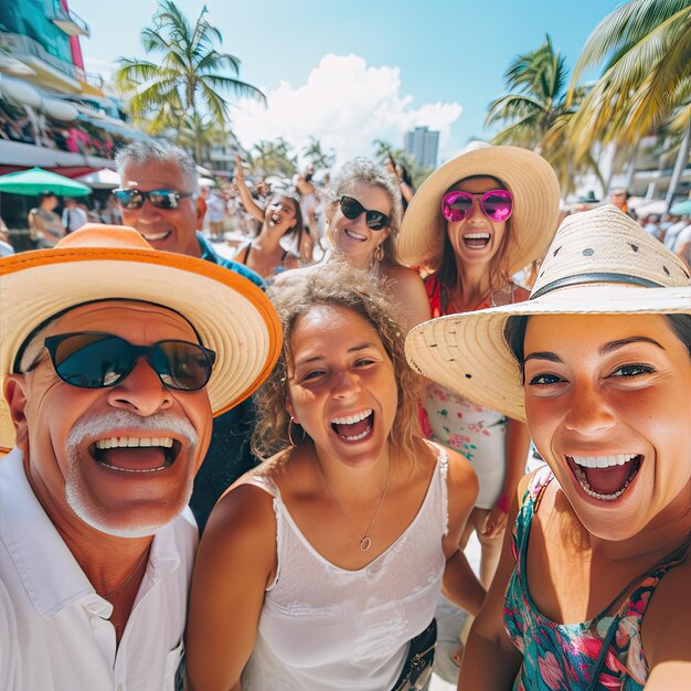 people smiling in Cancun