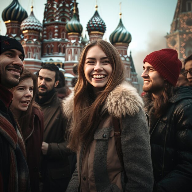 Фото Улыбающиеся люди в москве