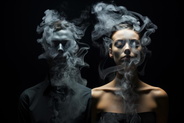 People smoke faces Generate Ai