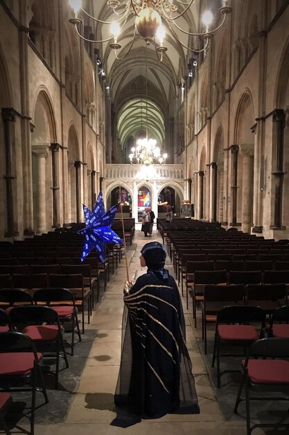 People standing in church