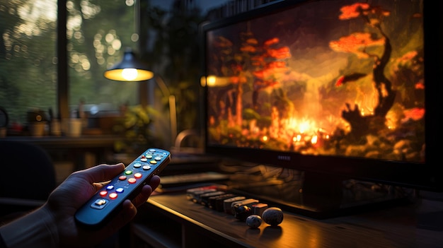 People streaming movies and shows at home