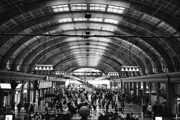 People at subway station