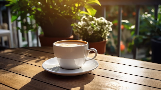 Photo people table coffee drink outdoor