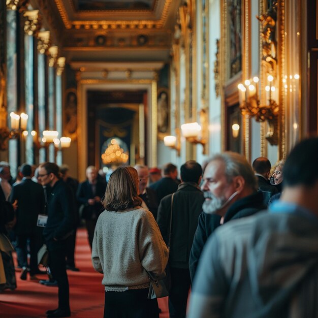 People taking part in high protocol event