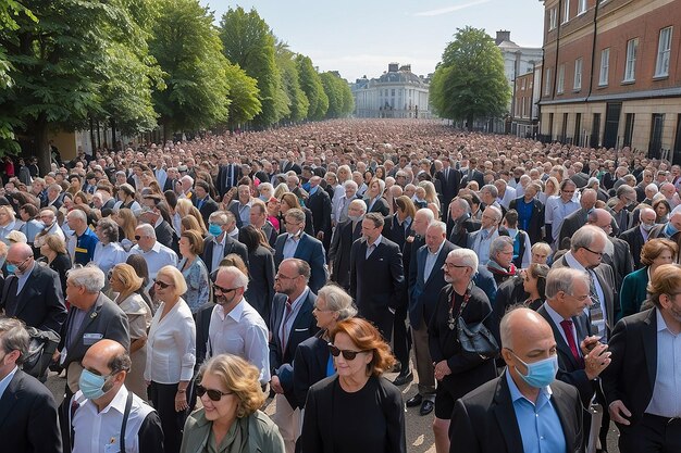 People taking part of high protocol event