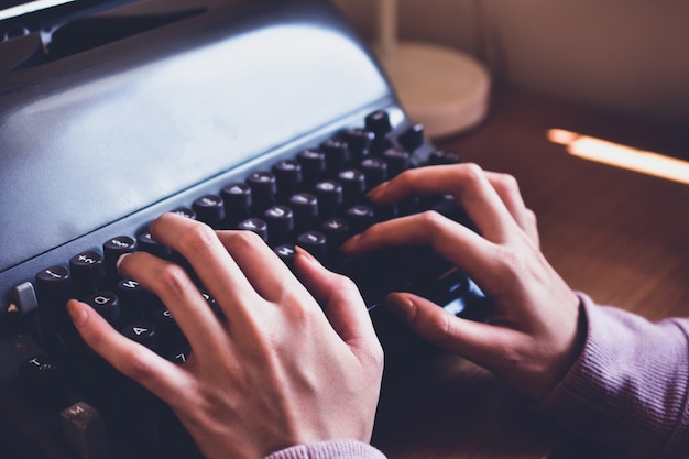 People typing on key board