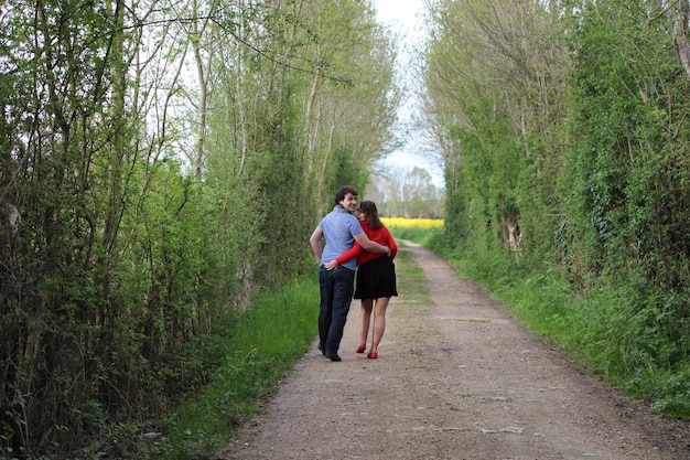 People walking on footpath