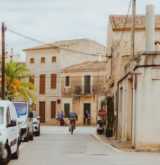 People walking on street