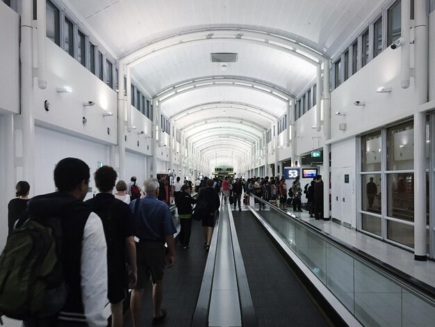 People walking in sydney airport