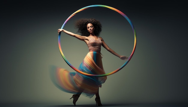 Photo people with hula hoop