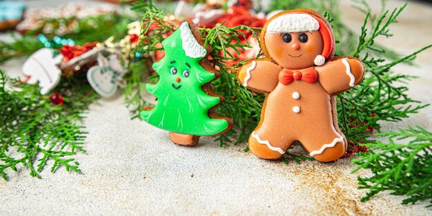 Foto peperkoek kerstkoekje koekjes vakantie nieuwjaar dessert