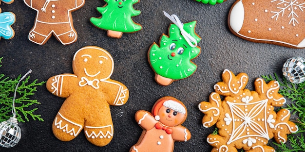 peperkoek kerstkoekje zelfgemaakte cake zoet dessert nieuwjaar