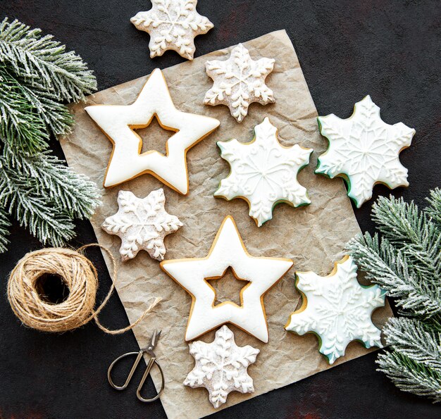 Peperkoekkoekjes van Kerstmis