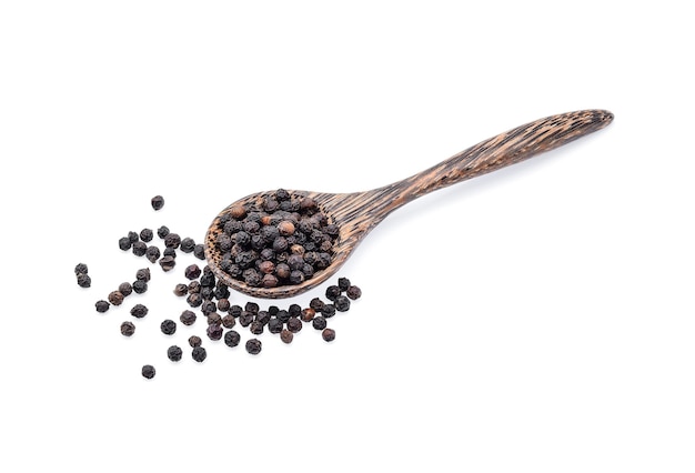 Pepper corn on white background