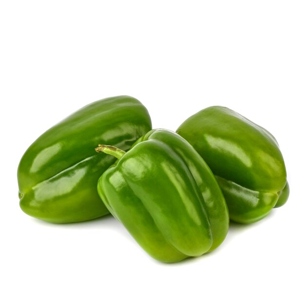 Pepper green dolma on a white background