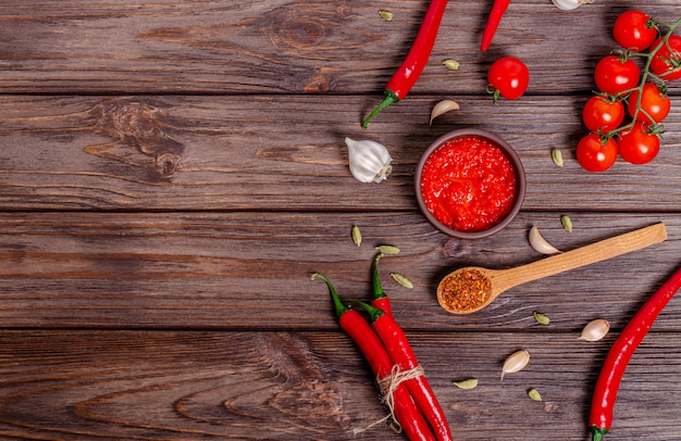 Mousse di paprika e pomodoro al pepe