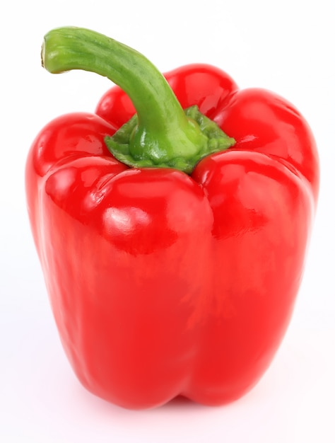 Pepper for salad, on a white background