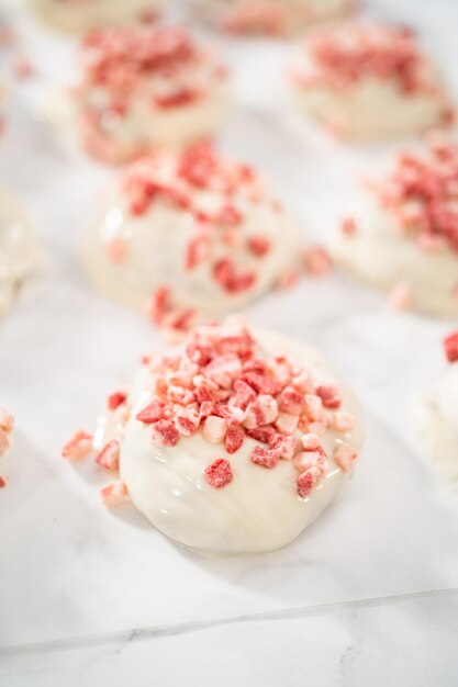 Peppermint White Chocolate Cookies