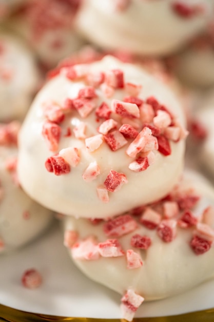 Peppermint White Chocolate Cookies