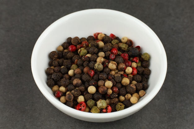 Peppers mix seasoning in a plate