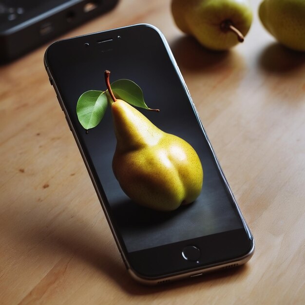 peren op smartphone