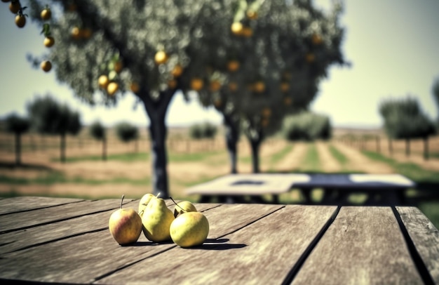 Peren op tafel in de tuin Generatieve AI