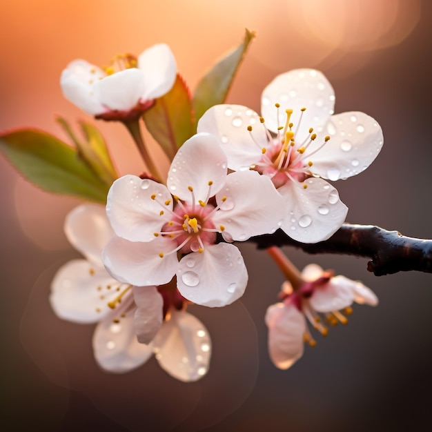 Perenbloesems in de lente