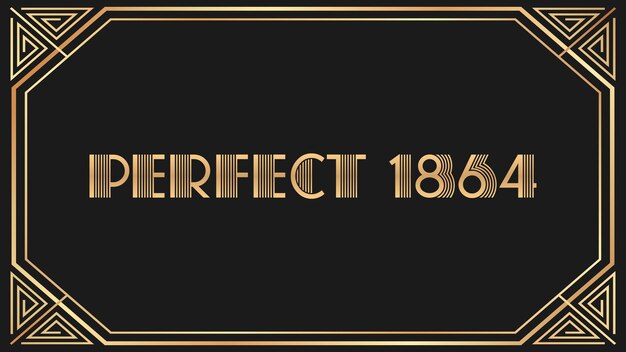 Photo perfect 1864 jazz gold text