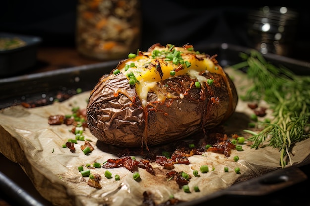 Perfect Baked Potato dinner Recipe Food Photo