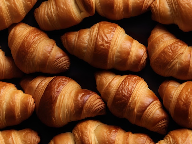 Perfect Croissants in Rows