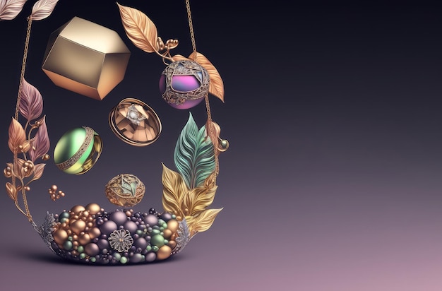 Perfect designer jewelry background for your next fashion project generative ai