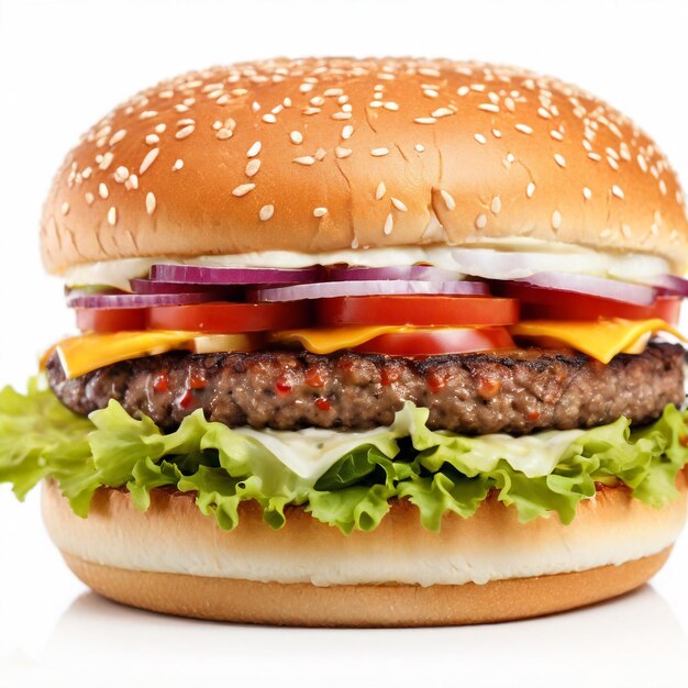 Photo perfect hamburger classic burge