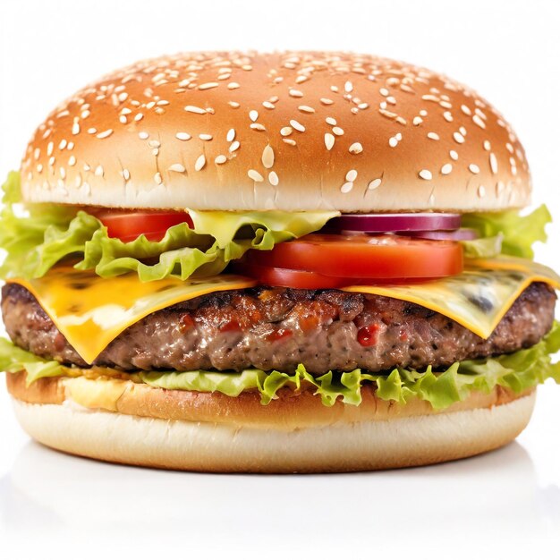 Photo perfect hamburger classic burge