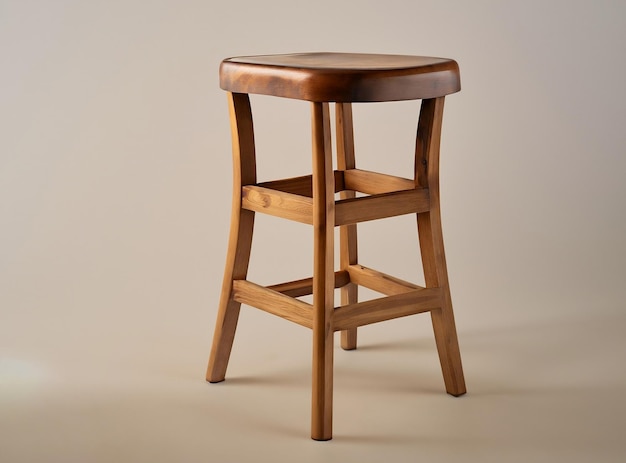 A perfect and modern bar stool on a woody background