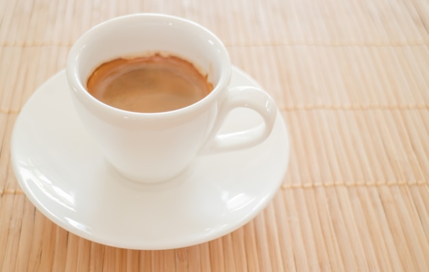 Colpo perfetto di caffè caldo