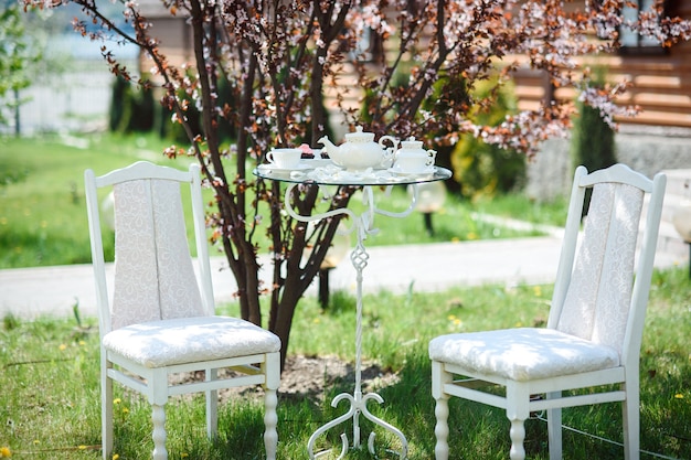 Perfect white wedding dress on the wedding day