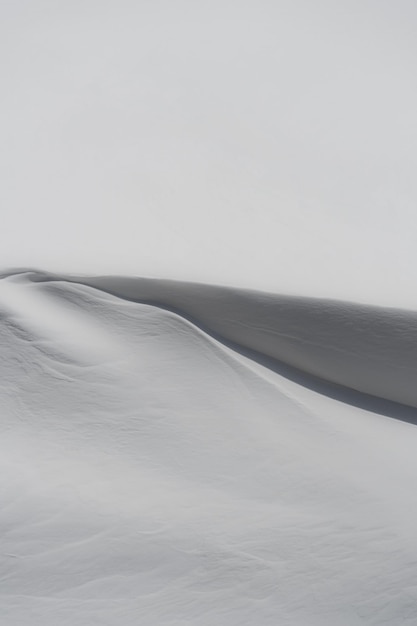 Foto perfectie van sneeuw in de bergen